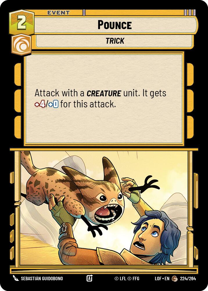 Pounce (224/264) (224/264) [Legends of the Force] | Shuffle n Cut Hobbies & Games
