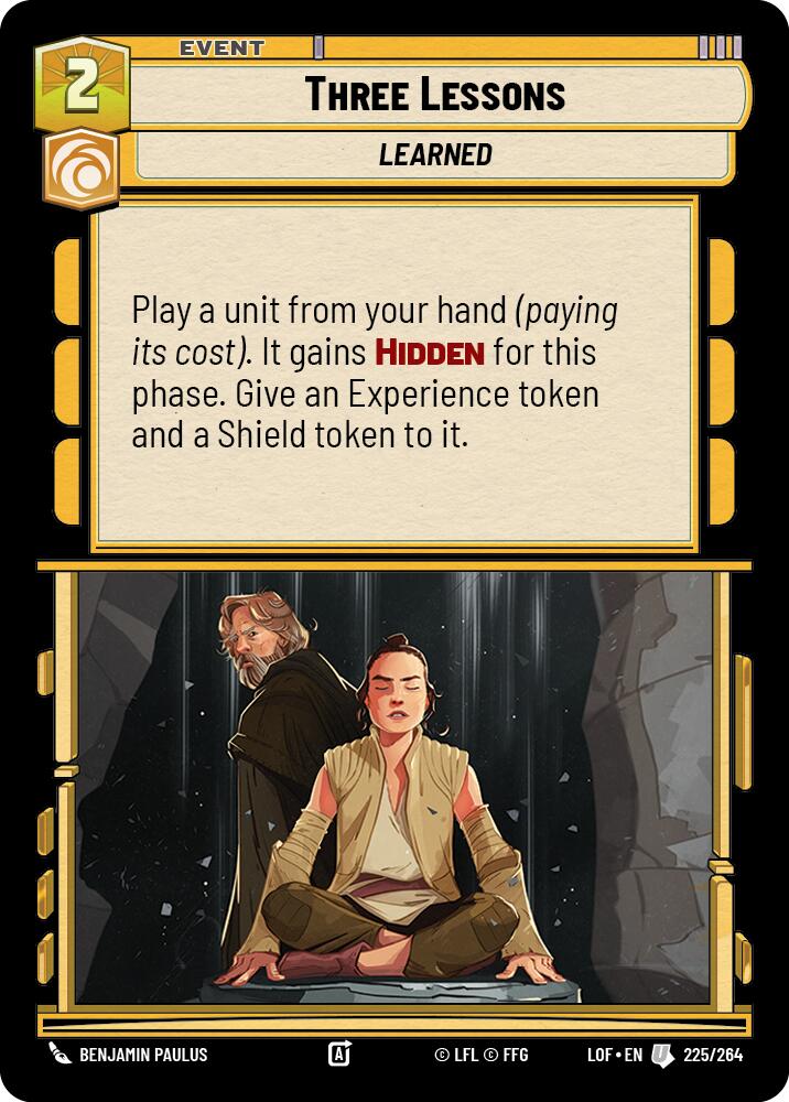 Three Lessons (225/264) (225/264) [Legends of the Force] | Shuffle n Cut Hobbies & Games