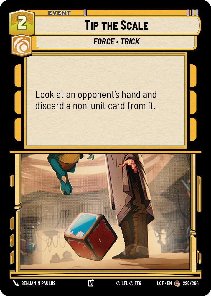 Tip the Scale (226/264) (226/264) [Legends of the Force] | Shuffle n Cut Hobbies & Games