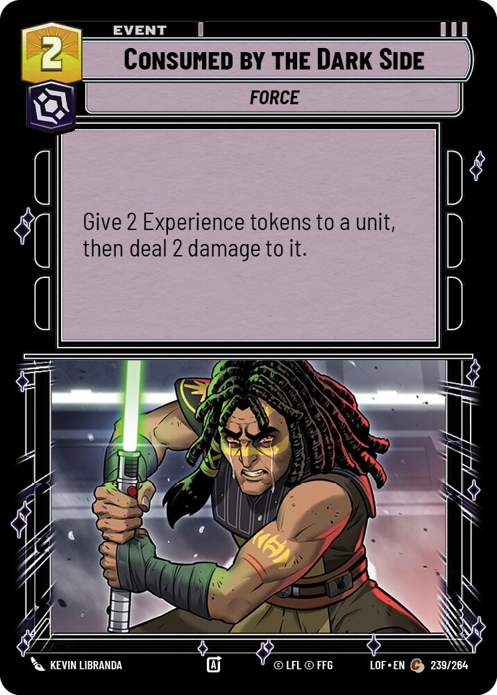 Consumed by the Dark Side (239/264) (239/264) [Legends of the Force] | Shuffle n Cut Hobbies & Games