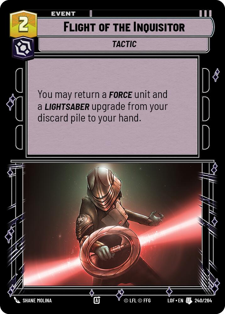 Flight of the Inquisitor (240/264) (240/264) [Legends of the Force] | Shuffle n Cut Hobbies & Games