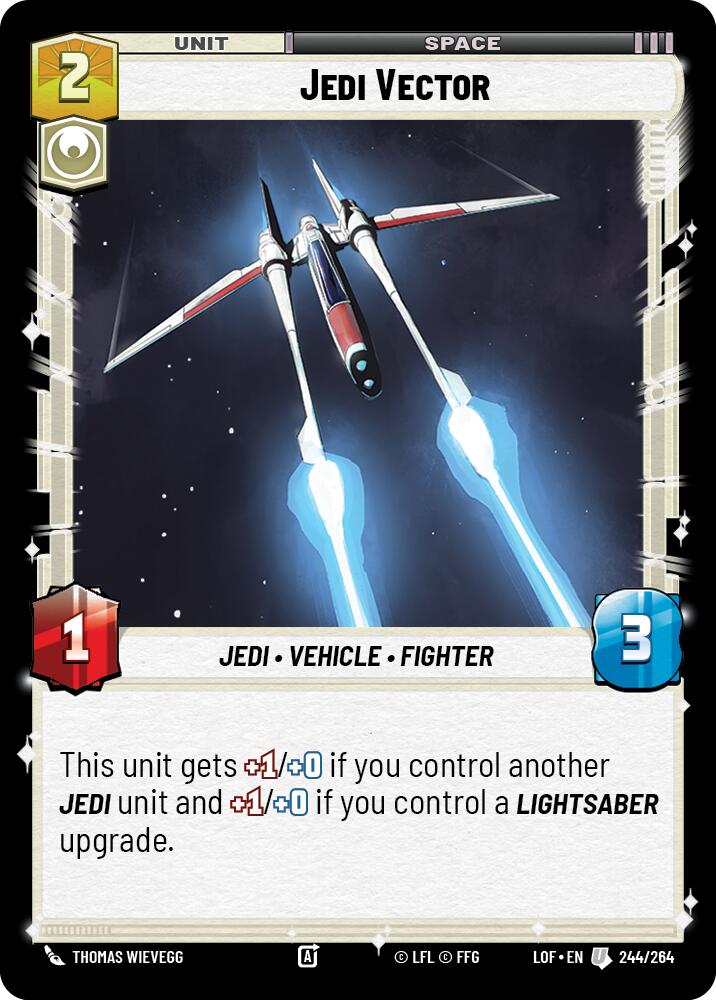 Jedi Vector (244/264) (244/264) [Legends of the Force] | Shuffle n Cut Hobbies & Games