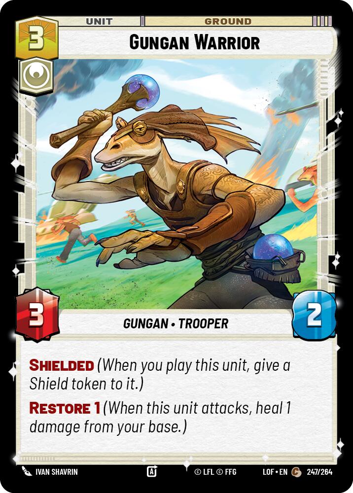 Gungan Warrior (247/264) (247/264) [Legends of the Force] | Shuffle n Cut Hobbies & Games