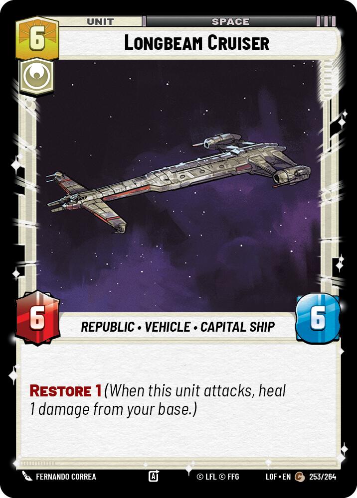 Longbeam Cruiser (253/264) (253/264) [Legends of the Force] | Shuffle n Cut Hobbies & Games