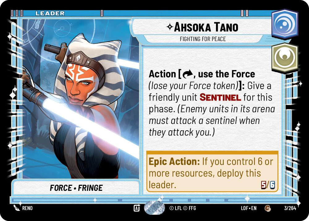 Ahsoka Tano - Fighting For Peace (003/264) (003/264) [Legends of the Force] | Shuffle n Cut Hobbies & Games