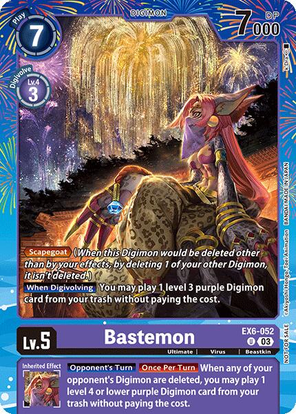 Bastemon [EX6-052] (Regulation Battle Vol. 2) [Promotional Cards] | Shuffle n Cut Hobbies & Games