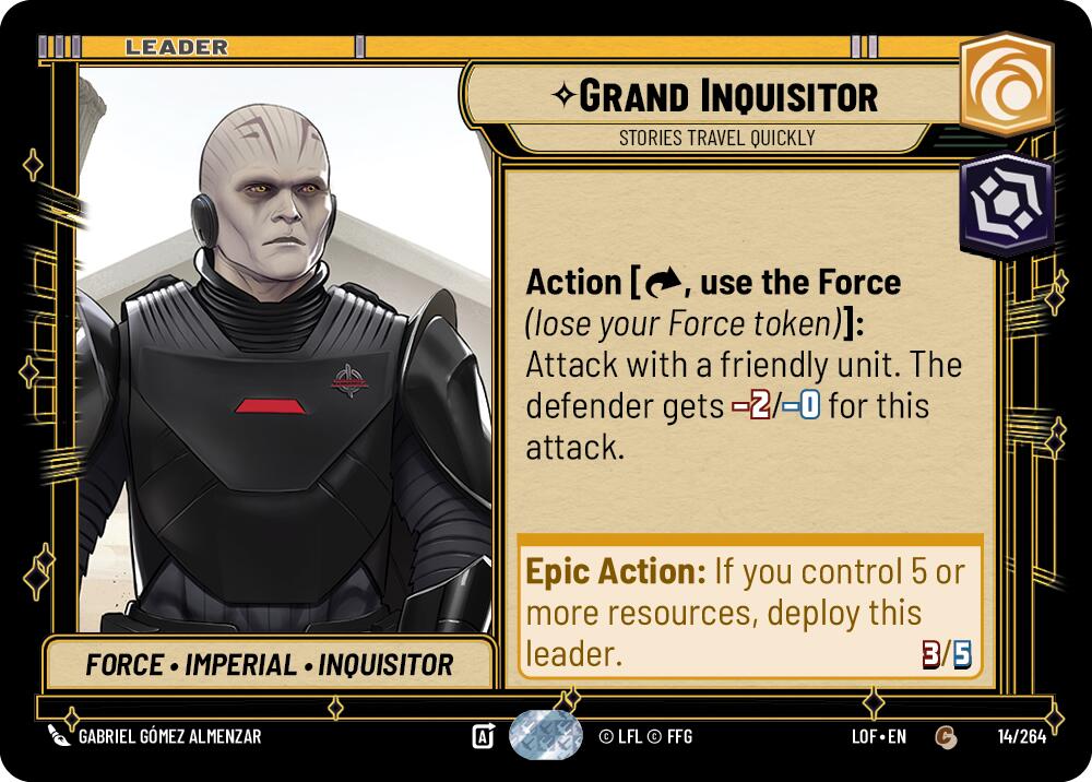 Grand Inquisitor - Stories Travel Quickly (014/264) (014/264) [Legends of the Force] | Shuffle n Cut Hobbies & Games