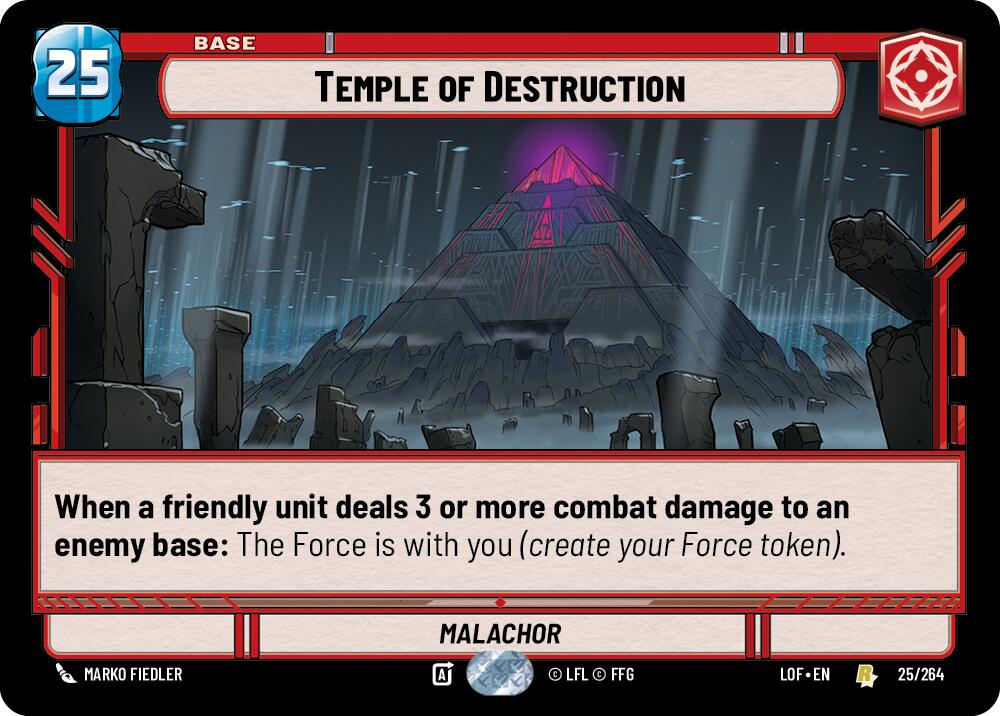 Temple of Destruction (025/264) (025/264) [Legends of the Force] | Shuffle n Cut Hobbies & Games