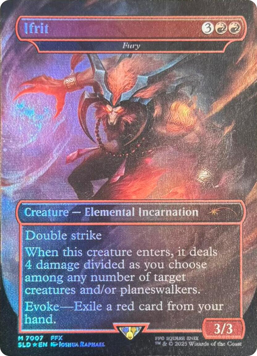 Ifrit - Fury (Rainbow Foil) [Secret Lair Drop Series] | Shuffle n Cut Hobbies & Games