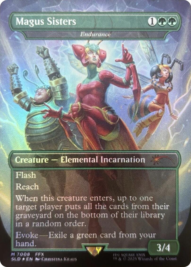 Magus Sisters - Endurance (Rainbow Foil) [Secret Lair Drop Series] | Shuffle n Cut Hobbies & Games