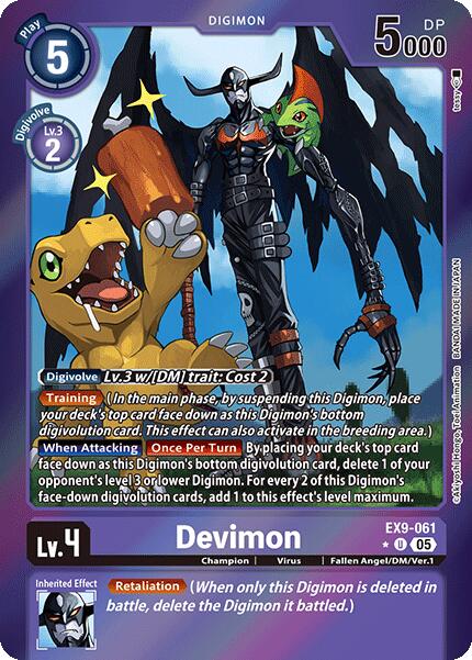 Devimon [EX9-061] (Limited Foil) [Versus Monsters] | Shuffle n Cut Hobbies & Games
