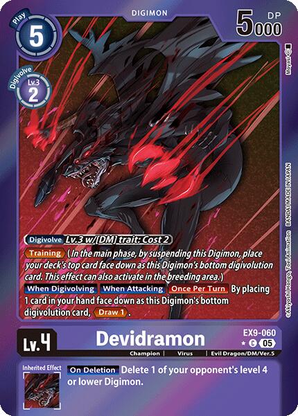 Devidramon [EX9-060] (Limited Foil) [Versus Monsters] | Shuffle n Cut Hobbies & Games