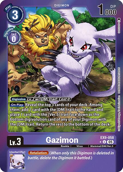 Gazimon [EX9-058] (Limited Foil) [Versus Monsters] | Shuffle n Cut Hobbies & Games