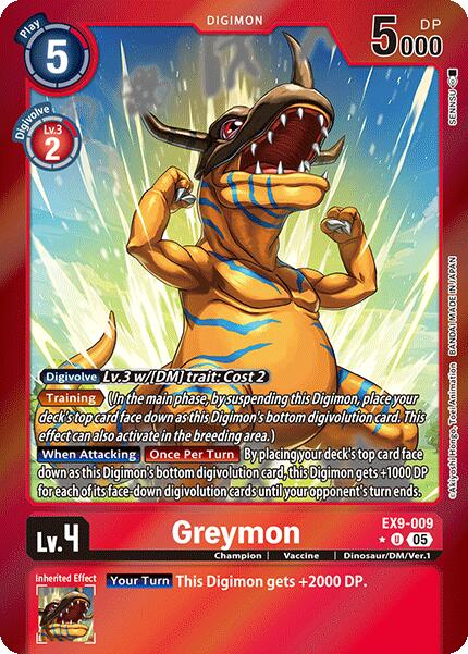 Greymon [EX9-009] (Limited Foil) [Versus Monsters] | Shuffle n Cut Hobbies & Games