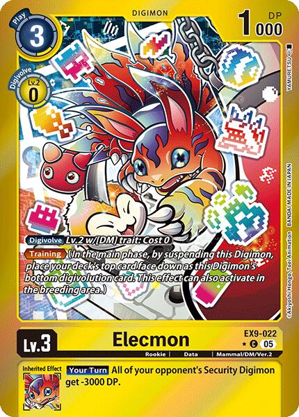 Elecmon [EX9-022] (Limited Foil) [Versus Monsters] | Shuffle n Cut Hobbies & Games