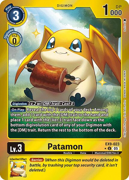 Patamon [EX9-023] (Limited Foil) [Versus Monsters] | Shuffle n Cut Hobbies & Games