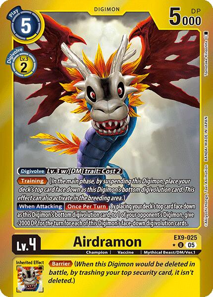 Airdramon [EX9-025] (Limited Foil) [Versus Monsters] | Shuffle n Cut Hobbies & Games