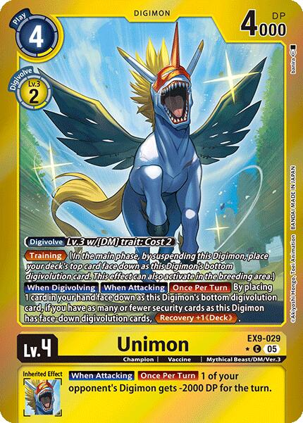 Unimon [EX9-029] (Limited Foil) [Versus Monsters] | Shuffle n Cut Hobbies & Games