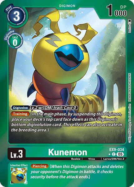 Kunemon [EX9-034] (Limited Foil) [Versus Monsters] | Shuffle n Cut Hobbies & Games