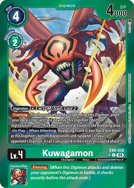 Kuwagamon [EX9-038] (Limited Foil) [Versus Monsters] | Shuffle n Cut Hobbies & Games