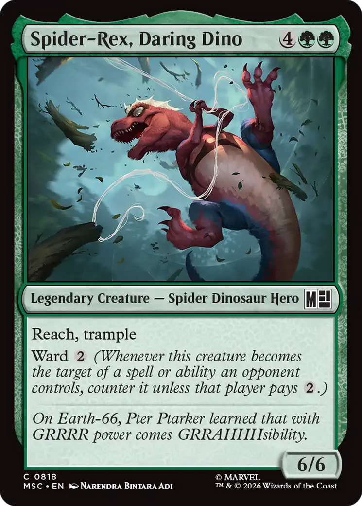 Spider-Rex, Daring Dino [Marvel Super Heroes Commander] | Shuffle n Cut Hobbies & Games