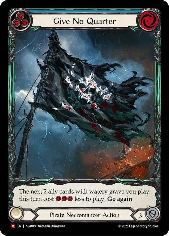 Give No Quarter (Extended Art) [SEA049] (High Seas)  Rainbow Foil | Shuffle n Cut Hobbies & Games