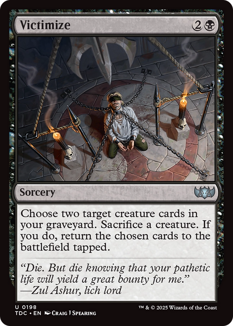 Victimize [Tarkir: Dragonstorm Commander] | Shuffle n Cut Hobbies & Games
