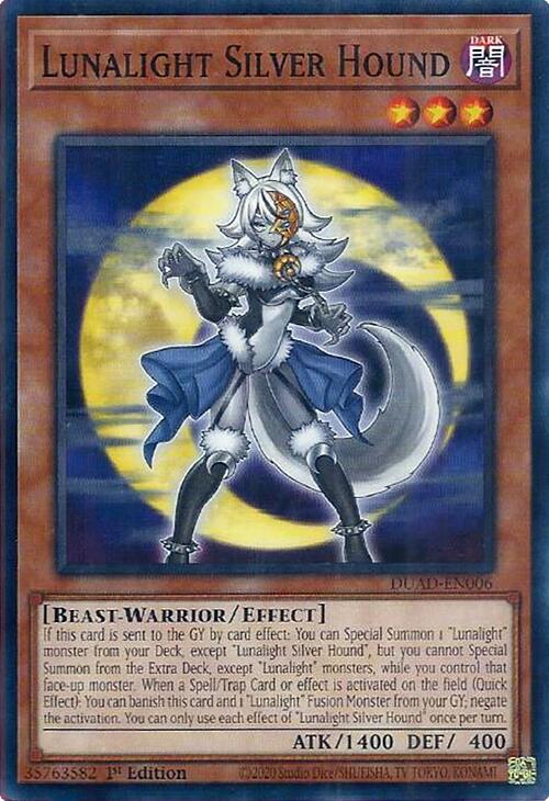 Lunalight Silver Hound [DUAD-EN006] Common | Shuffle n Cut Hobbies & Games