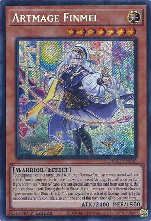 Artmage Finmel [DUAD-EN009] Secret Rare | Shuffle n Cut Hobbies & Games