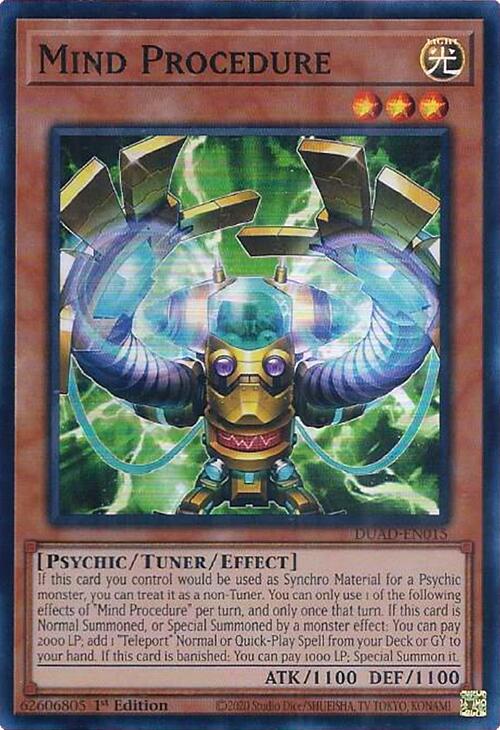 Mind Procedure [DUAD-EN015] Super Rare | Shuffle n Cut Hobbies & Games