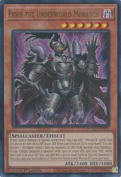 Eidos the Underworld Monarch [DUAD-EN017] Ultra Rare | Shuffle n Cut Hobbies & Games
