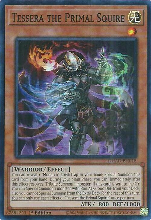 Tessera the Primal Squire [DUAD-EN018] Super Rare | Shuffle n Cut Hobbies & Games