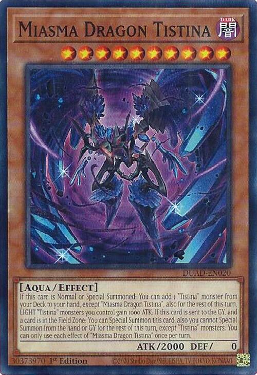 Miasma Dragon Tistina [DUAD-EN020] Common | Shuffle n Cut Hobbies & Games