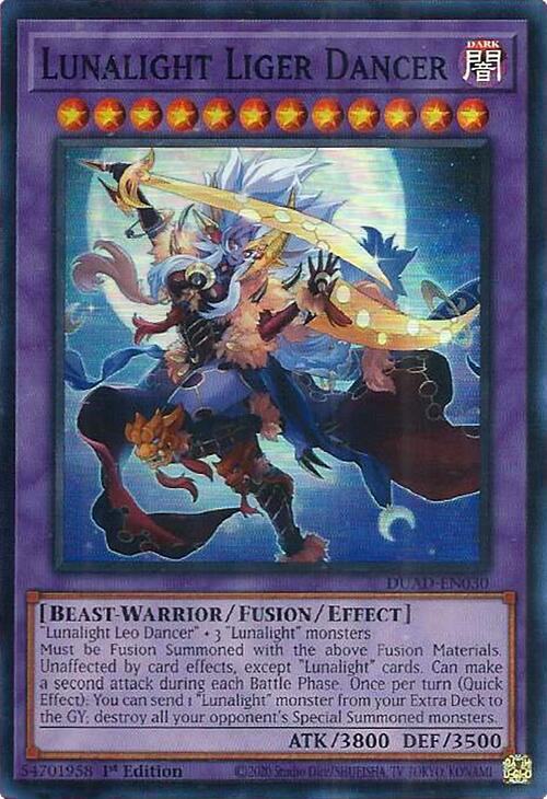 Lunalight Liger Dancer [DUAD-EN030] Super Rare | Shuffle n Cut Hobbies & Games