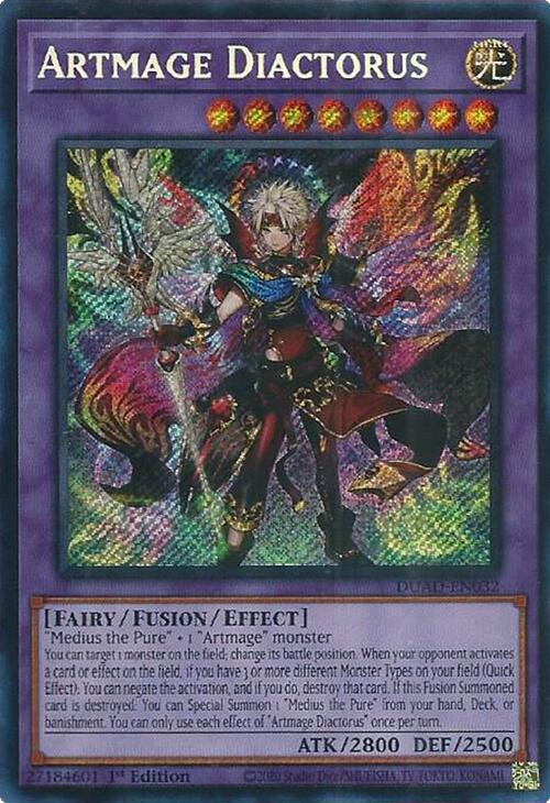 Artmage Diactorus [DUAD-EN032] Secret Rare | Shuffle n Cut Hobbies & Games