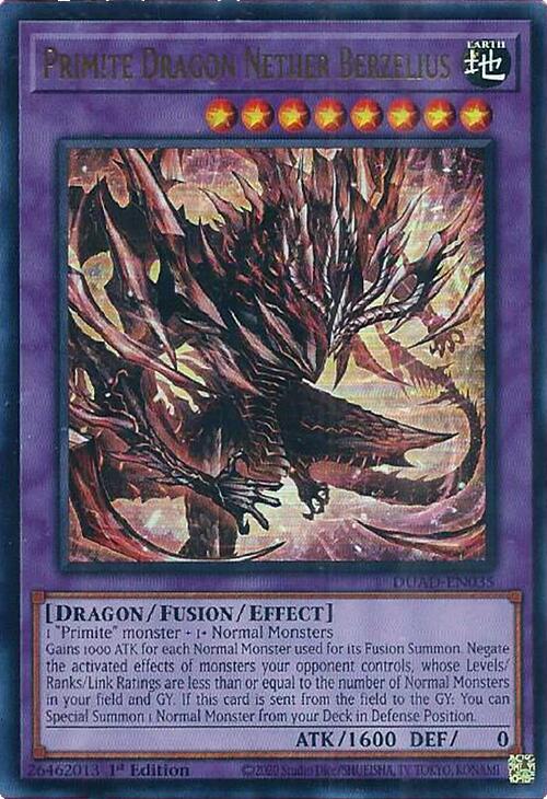 Primite Dragon Nether Berzelius [DUAD-EN035] Ultra Rare | Shuffle n Cut Hobbies & Games