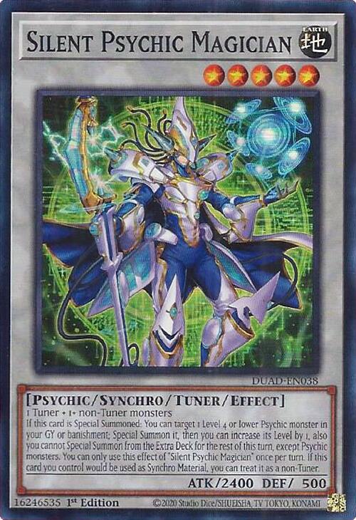 Silent Psychic Magician [DUAD-EN038] Super Rare | Shuffle n Cut Hobbies & Games