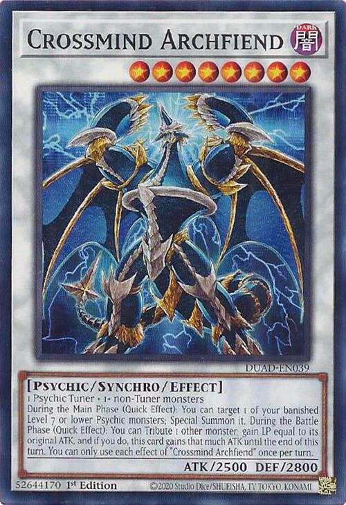 Crossmind Archfiend [DUAD-EN039] Common | Shuffle n Cut Hobbies & Games