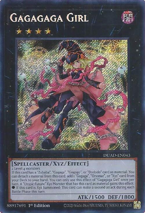 Gagagaga Girl [DUAD-EN043] Secret Rare | Shuffle n Cut Hobbies & Games