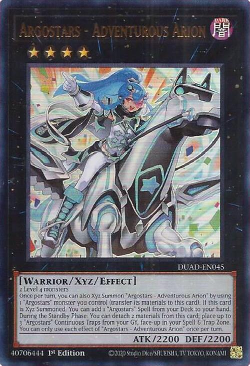 Argostars - Adventurous Arion [DUAD-EN045] Ultra Rare | Shuffle n Cut Hobbies & Games