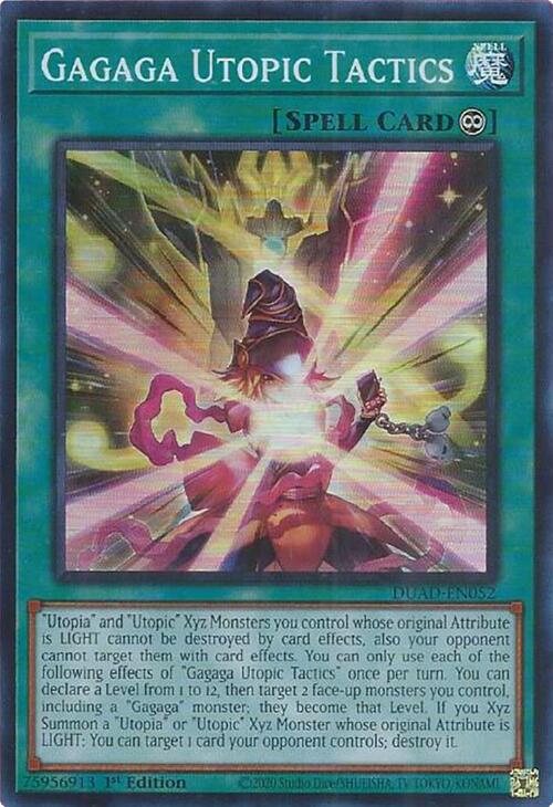 Gagaga Utopic Tactics [DUAD-EN052] Super Rare | Shuffle n Cut Hobbies & Games