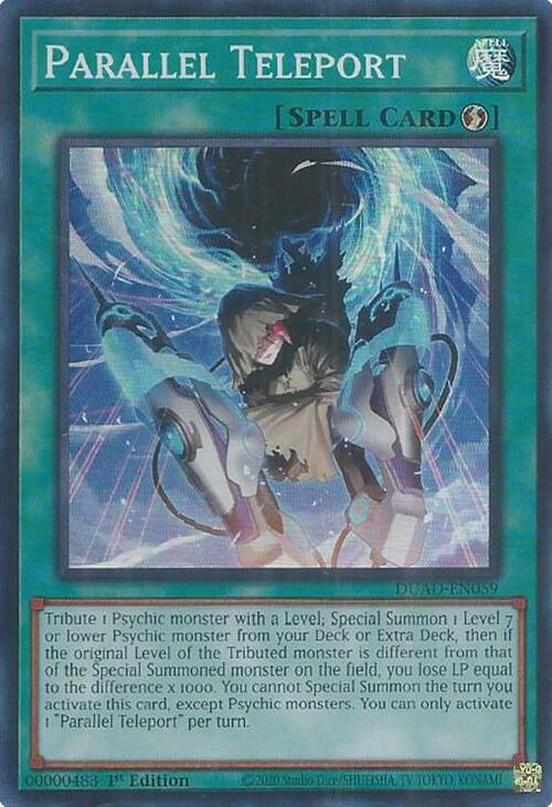 Parallel Teleport [DUAD-EN059] Super Rare | Shuffle n Cut Hobbies & Games