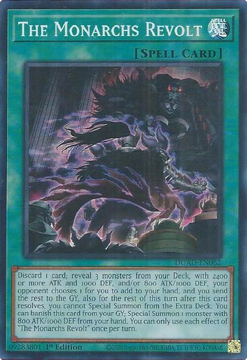 The Monarchs Revolt [DUAD-EN062] Super Rare | Shuffle n Cut Hobbies & Games