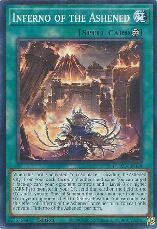 Inferno of the Ashened [DUAD-EN064] Common | Shuffle n Cut Hobbies & Games