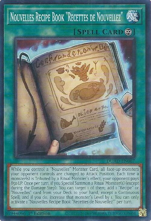 Nouvelles Recipe Book "Recettes de Nouvellez" [DUAD-EN067] Common | Shuffle n Cut Hobbies & Games