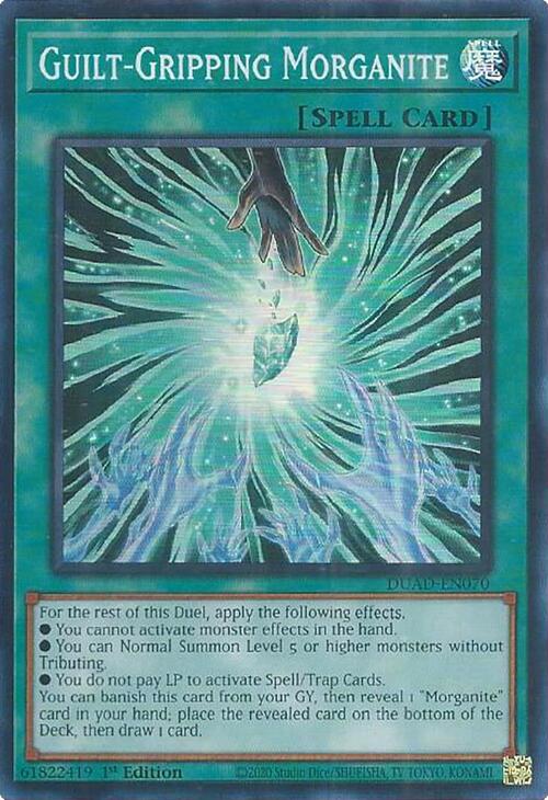 Guilt-Gripping Morganite [DUAD-EN070] Super Rare | Shuffle n Cut Hobbies & Games