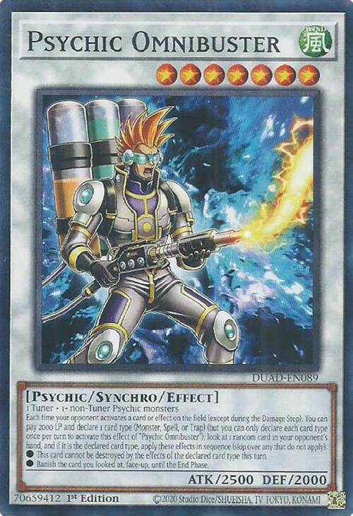 Psychic Omnibuster [DUAD-EN089] Common | Shuffle n Cut Hobbies & Games