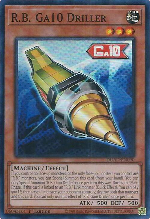 R.B. Ga10 Driller [DUAD-EN090] Super Rare | Shuffle n Cut Hobbies & Games