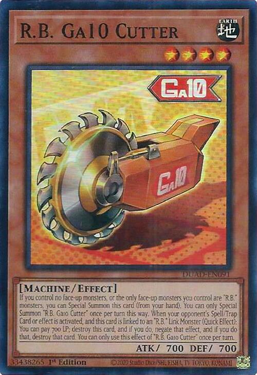 R.B. Ga10 Cutter [DUAD-EN091] Super Rare | Shuffle n Cut Hobbies & Games