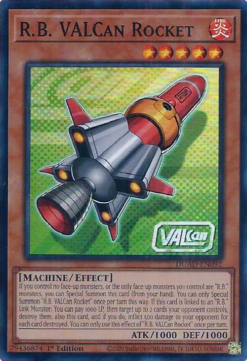 R.B. VALCan Rocket [DUAD-EN092] Super Rare | Shuffle n Cut Hobbies & Games